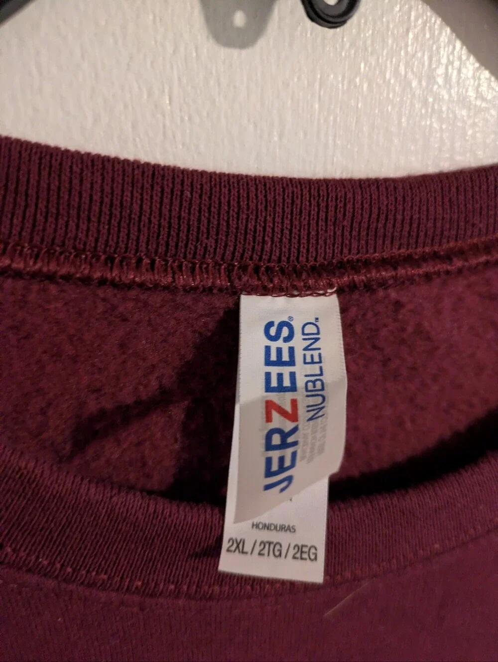 N/A burgundy jerzees